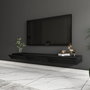 Hanah Home Avalon Soporte para televisión Madera Negra